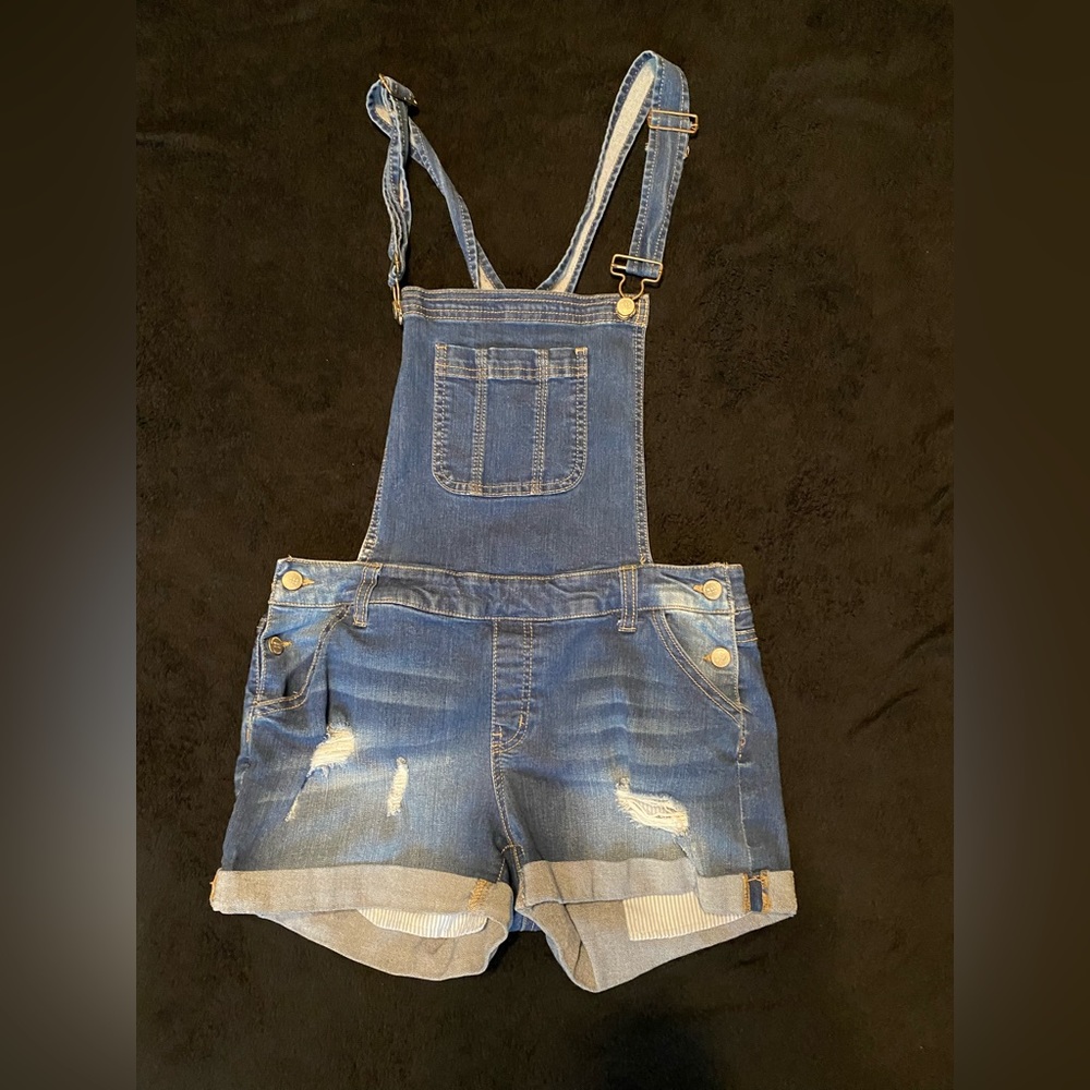 Jean Short Overalls